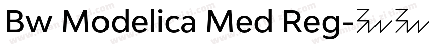 Bw Modelica Med Reg字体转换